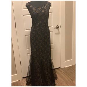 Formal black and gold dress